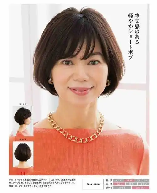 50-60岁的女人,夏天剪这4种短发,显年轻又气质!