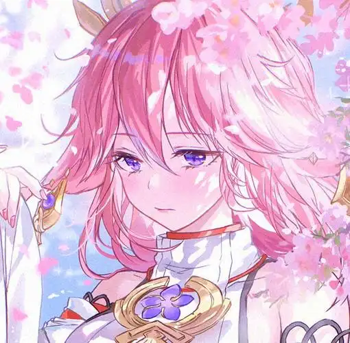 原神 八重神子 头像 二传注明