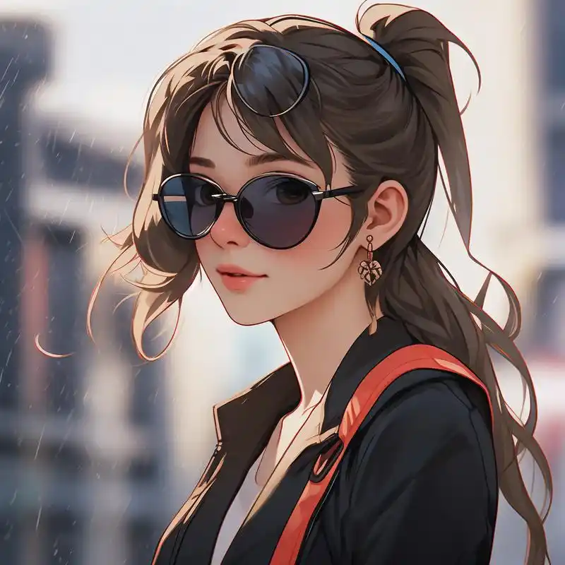 墨镜女生头像,高冷又霸气 墨镜一戴,谁都不爱,超酷女生头像,高级有