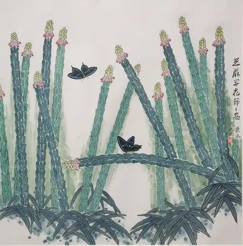 百花向阳开一一鲁慕迅画展