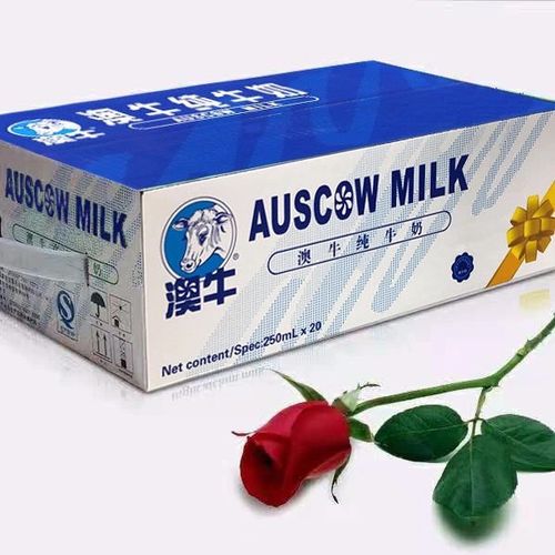 澳牛新日期纯奶牛奶澳牛纯奶250ml*20瓶奶香醇香百分百天然奶源