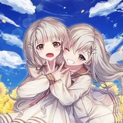 动漫闺蜜头像二人清新可爱好看的动漫姐妹头像图片