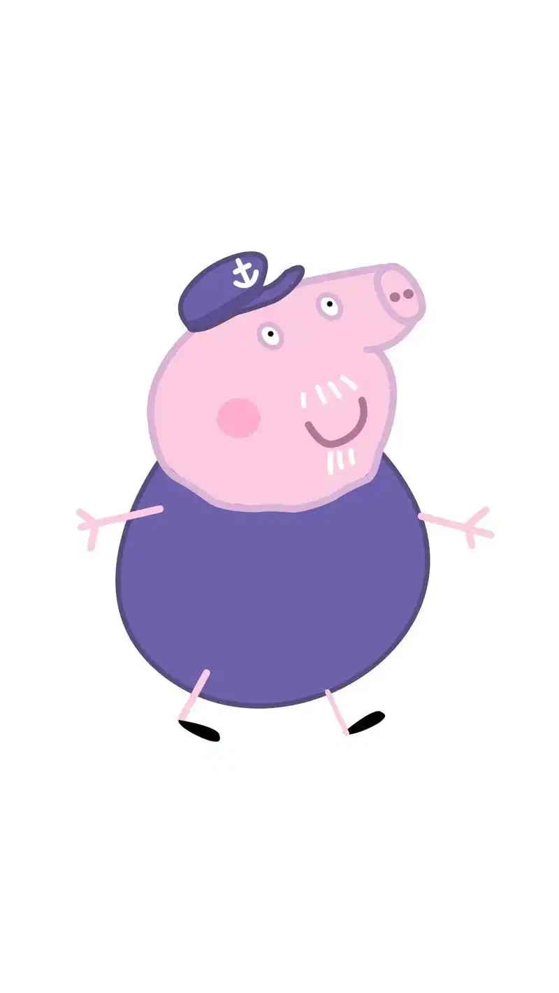 怎么画小猪佩奇猪爷爷简笔画.#小猪佩奇简笔画 #简笔画卡通  - 抖音