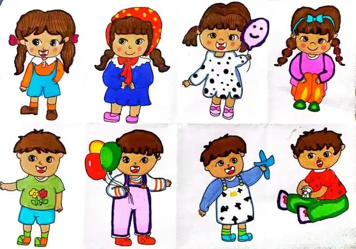 儿童画人物小朋友