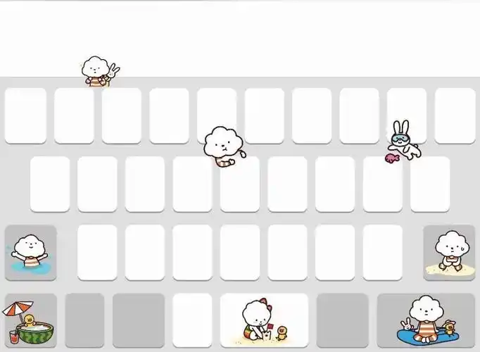 可爱的键盘壁纸(可爱的键盘壁纸图片9键)