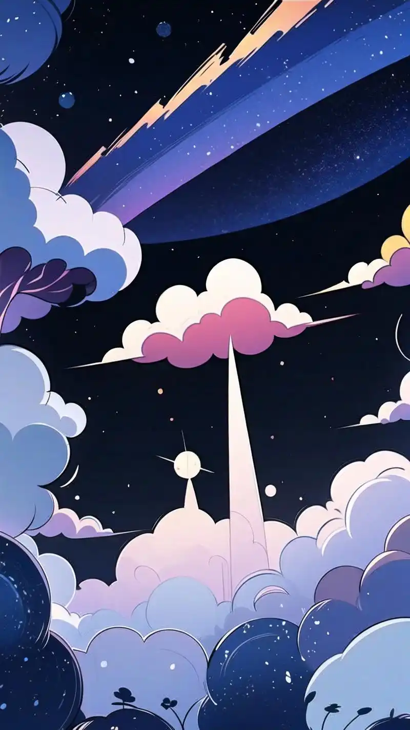 这些壁纸以深邃的夜空为背景,融入雾霾蓝色的调调,仿佛能带你进入一个