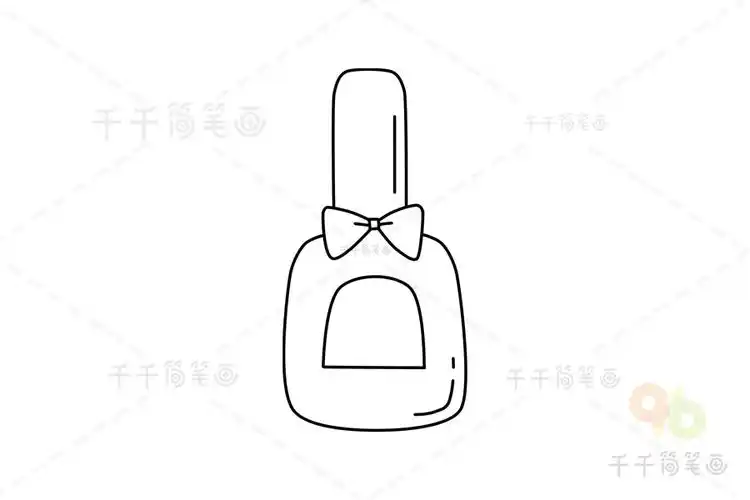 指甲油简笔画图解