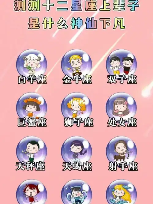 十二星座上辈子是什么神仙下凡