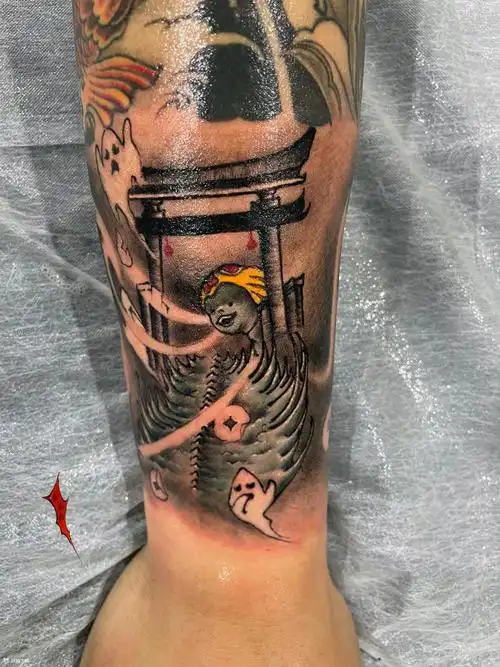 小鬼_纹身图案手稿图片_啊冰的纹身作品集