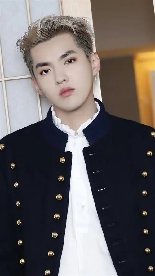 2017-10-25 颜色分 黑色 关键词:  吴亦凡 小鲜肉 明星帅哥 时尚写真