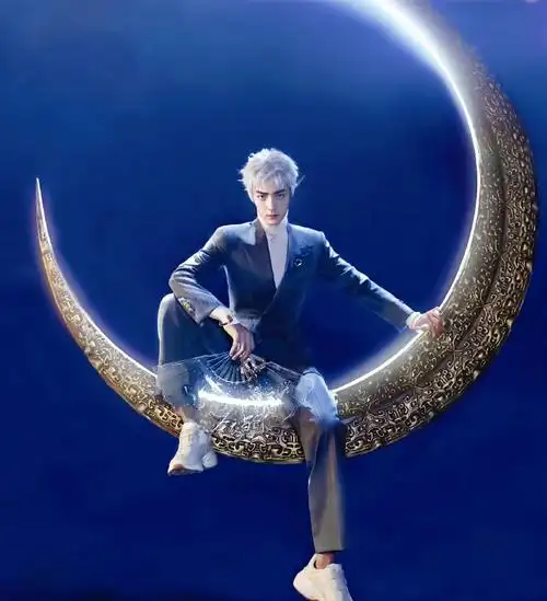 男演员白发造型#肖战4年前拍了这组白发精灵造型,超前且惊艳,如同