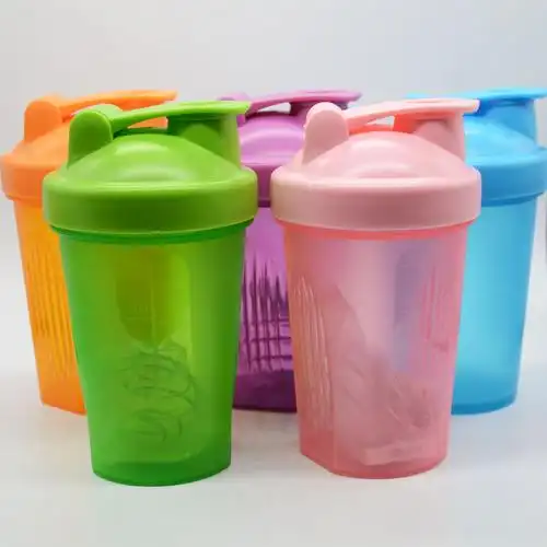 厂家400ml塑料摇摇杯 带刻度透明食品级蛋白粉塑料杯礼品杯