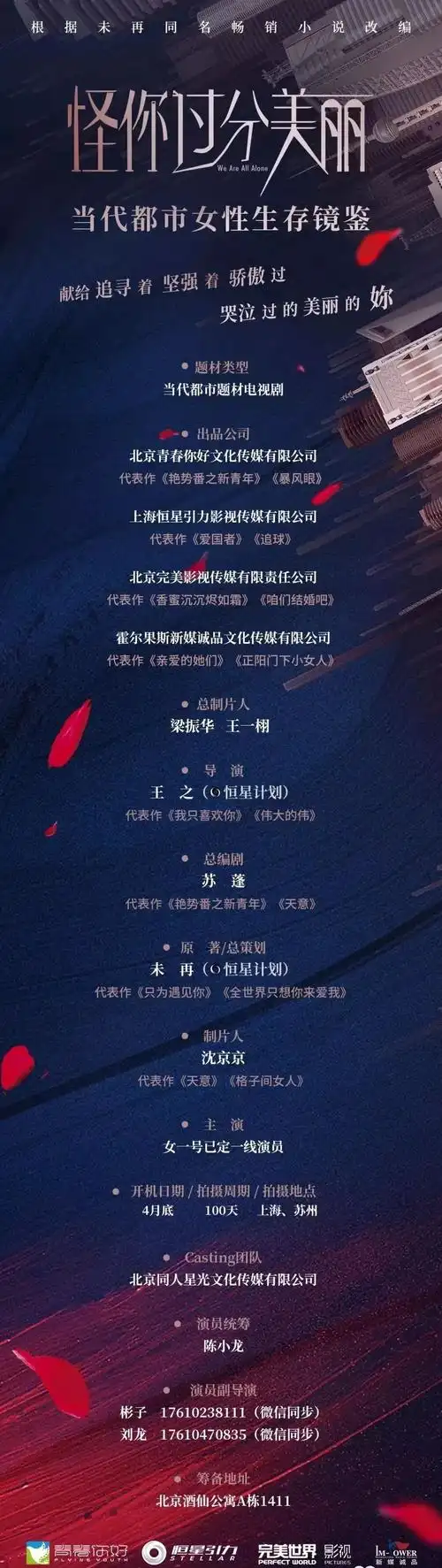 剧组通告311日演员招募影视娱乐号角色跟组商演导演摄像剪辑场务等
