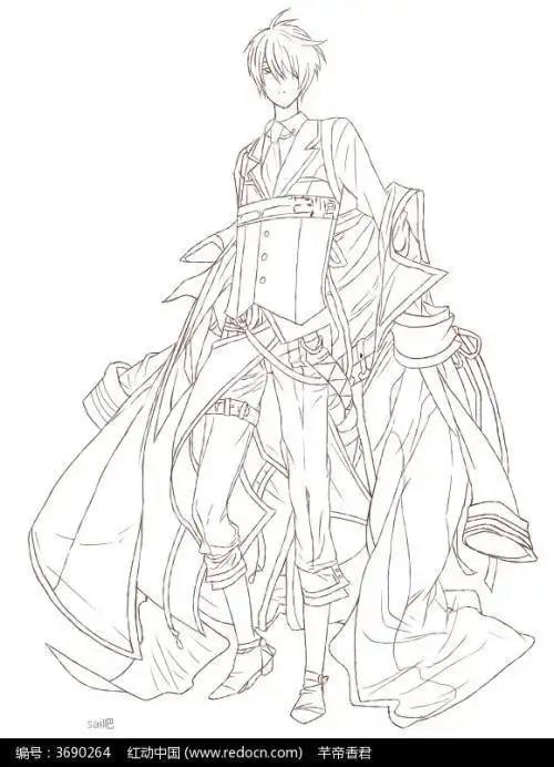 六年级最简单线条人物简笔画全身