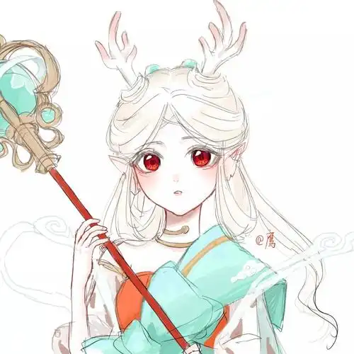 王者荣耀 遇见神鹿 瑶 图源:lofter 画师:猫头鹰(已授权))