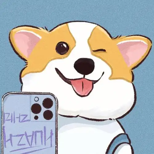 狗狗简笔画头像可爱的柯基自拍照