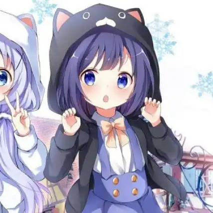 动漫闺蜜头像二人,最新可爱又萌又清晰的