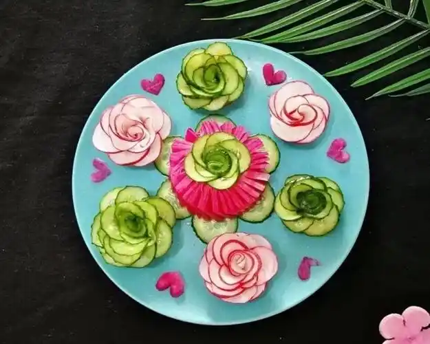 花样蔬菜拼盘的做法和步骤图解 - 花样蔬菜拼盘怎么做好吃 - 菜谱大全