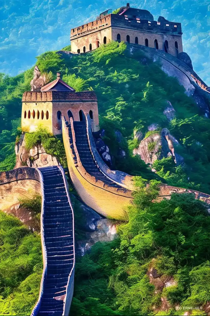 雄伟万里长城,古老,历史优久壮丽宏伟图文.#图文伙伴计划 α - 抖音