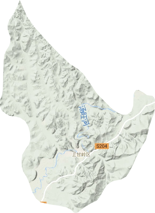 上甘岭区地形图