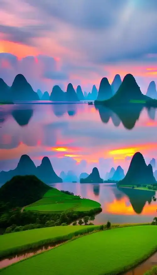 桂林山水yyds! 你要不要把图片保存下来当壁纸!