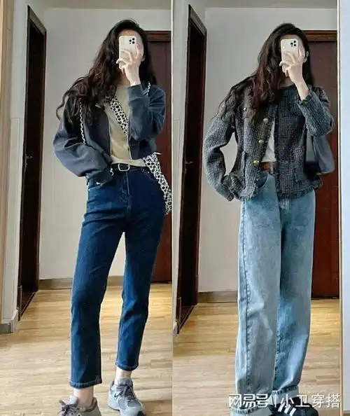牛仔衣,牛仔裤这样穿搭,春季超高回头率!
