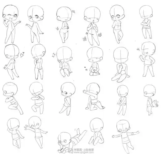 日系厚涂之q版头像的概括与比例