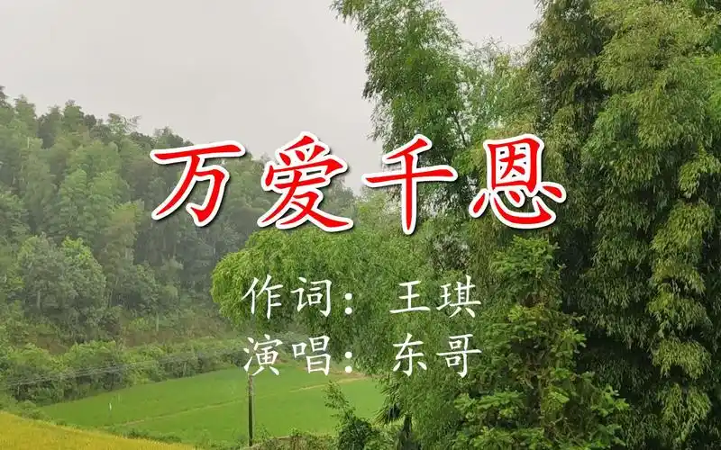 网络流行歌曲《万爱千恩》,唱出了无数人的心声,好听极了!
