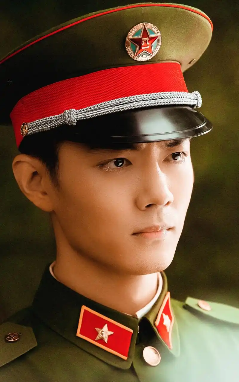肖战顾一野军装:帅气