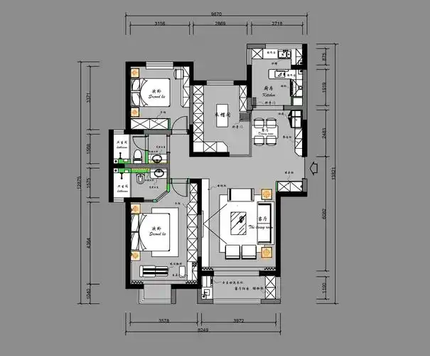 未来华庭150平米现代风格装修设计效果图