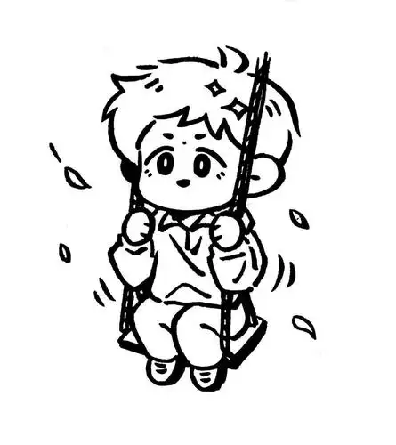 分享q版易烊千玺九宫格各式造型可爱至极