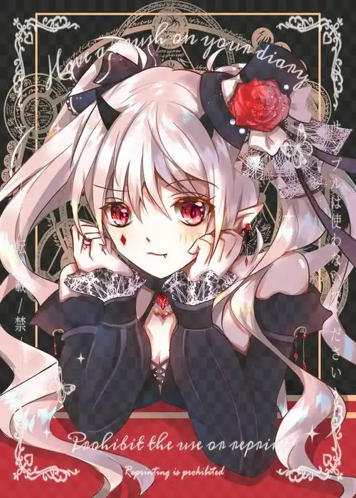 轻小说封面勿用傲娇双马尾恶魔少女