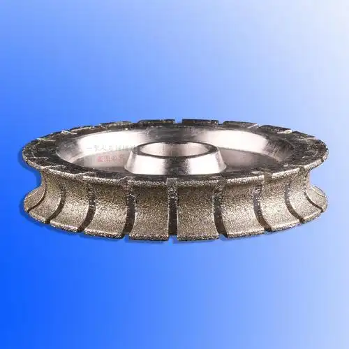 直径140大理石圆边电镀磨轮 石材磨边机磨轮 棋子边型半圆边圆边 直径