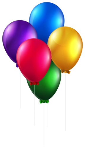 colorful balloons png clip art image