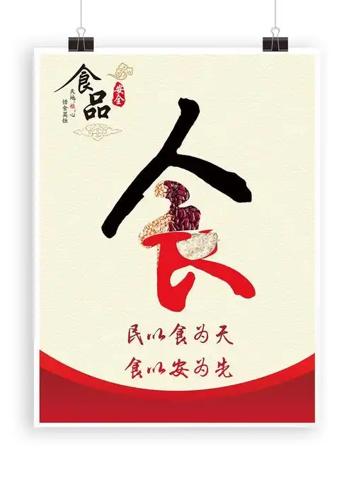 食品安全重要性宣传海报