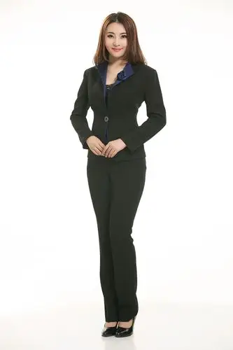 新款女士修身职业装长袖套装高档女士正装西服白领ol面试西服套装