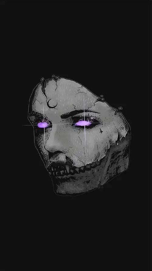 个性创意恐怖骷髅高清手机壁纸