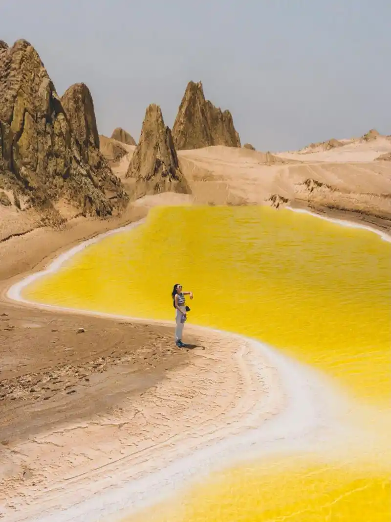 大西北最美黄色盐湖俄博梁硫磺湖99附攻略 99去过那么多次大西北