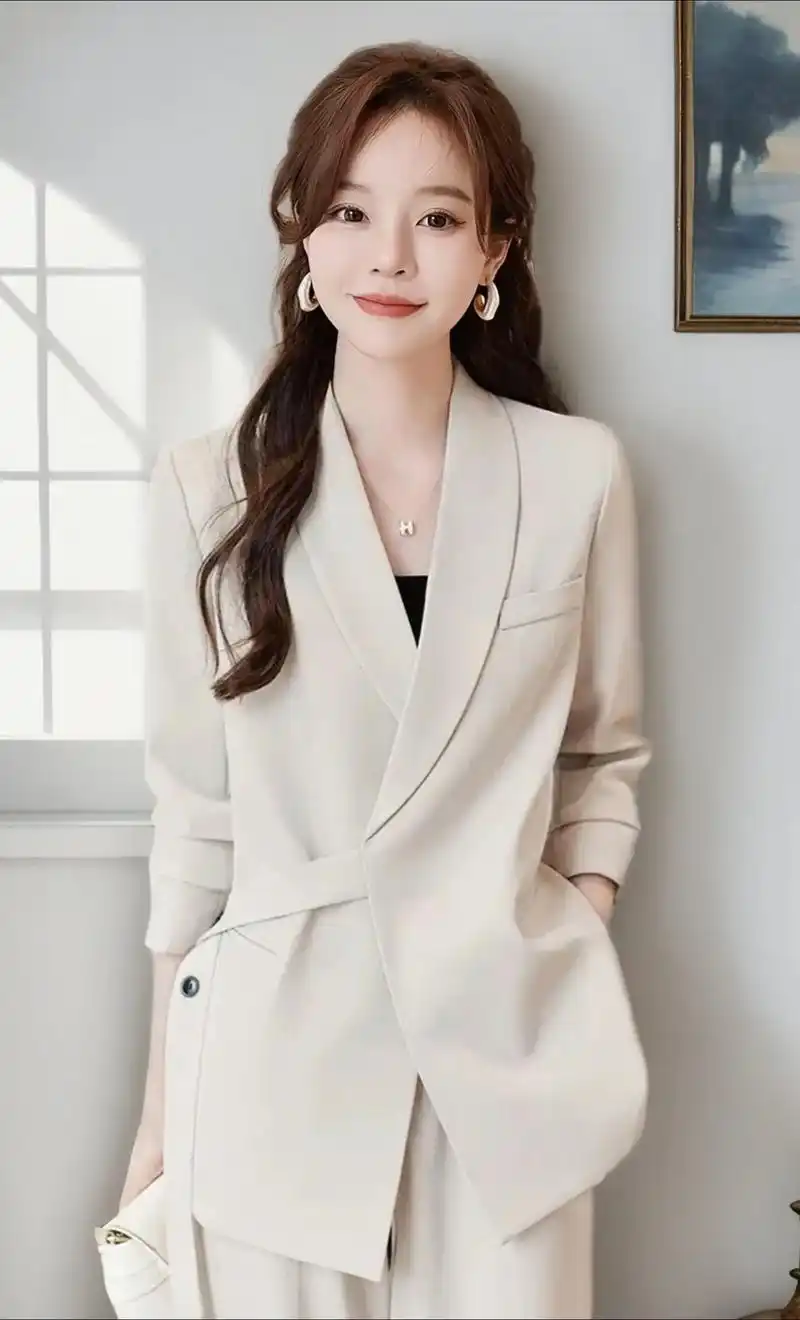 91韩版休闲的黛娇尔职业西装外套来咯90!