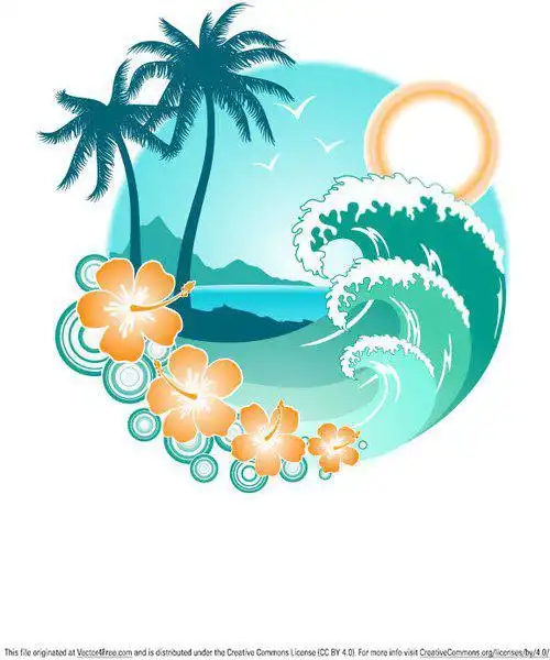 岛,矢量图,免费下载 - 绘艺素材网