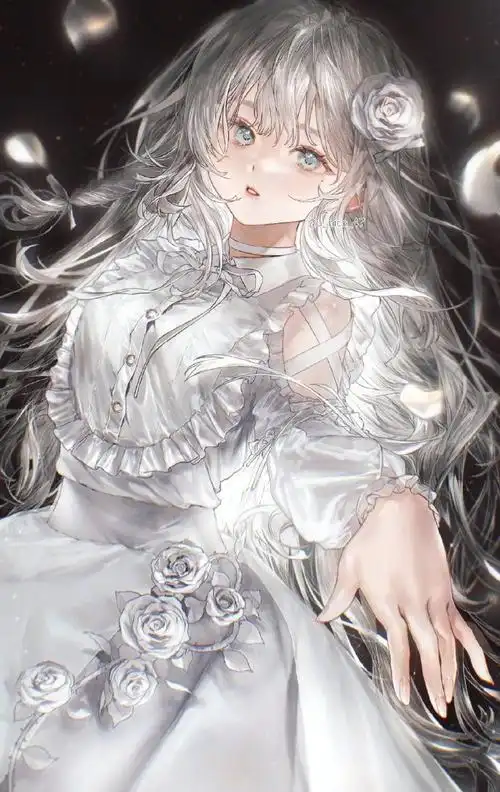 白发少女070707artist:白田ゆにこ91んtwi:u_nico_47#唯美的