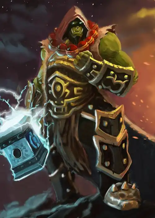 魔兽世界十年之际  兽人永不为奴朗朗上口 一直想在他身后加上两条狼