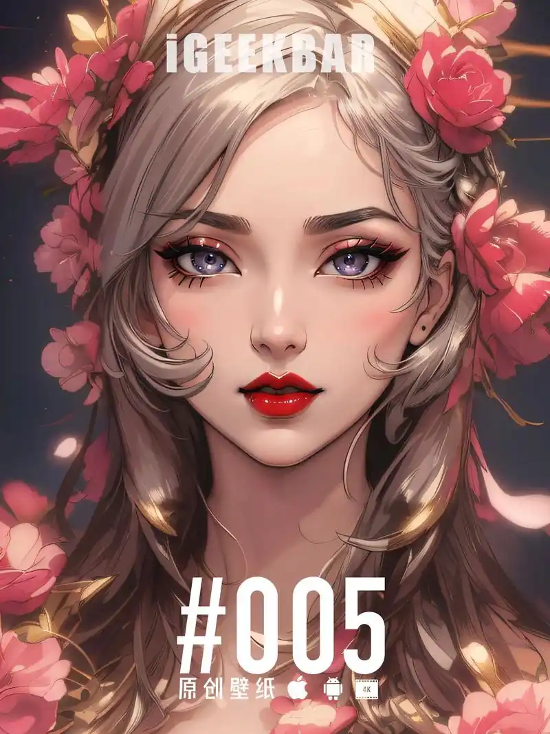 igeekbar 4k壁纸|机甲鲜花美女