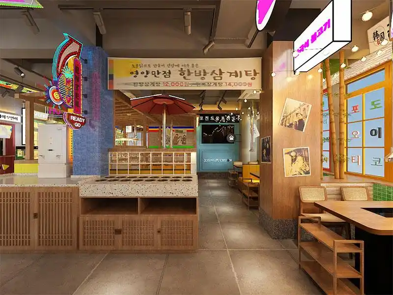 济南宽厚里韩式烤肉店装修