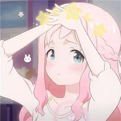 粉色系少女头像可爱 高清好看的可爱女头粉色系二次元图片_女生动漫