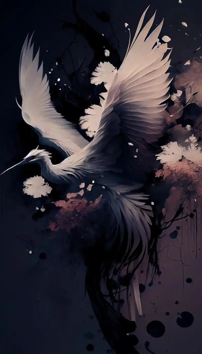 闲云野鹤,潇洒人间.#创作灵感 #手机壁纸   - 抖音