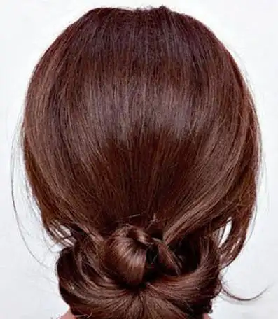 优雅慵懒扇形低发髻盘发图解