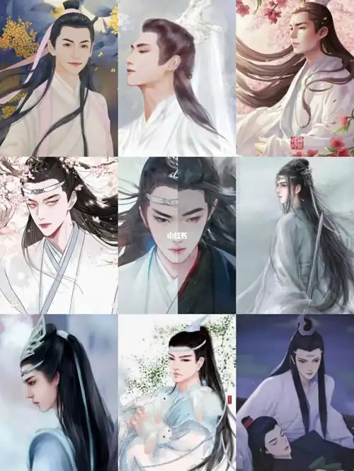 肖战王一博手绘陈情令还有白子画