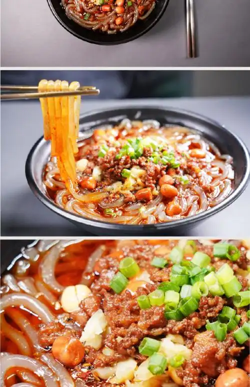 【佼佼流口水】杂酱酸辣粉345g正宗重庆四川速食手工酸辣粉红薯粉_vip