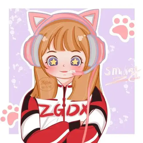 手绘头像你微笑时很美程潇童谣